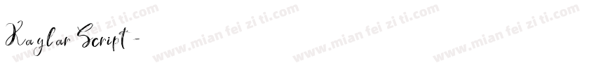 Kaylar Script字体转换